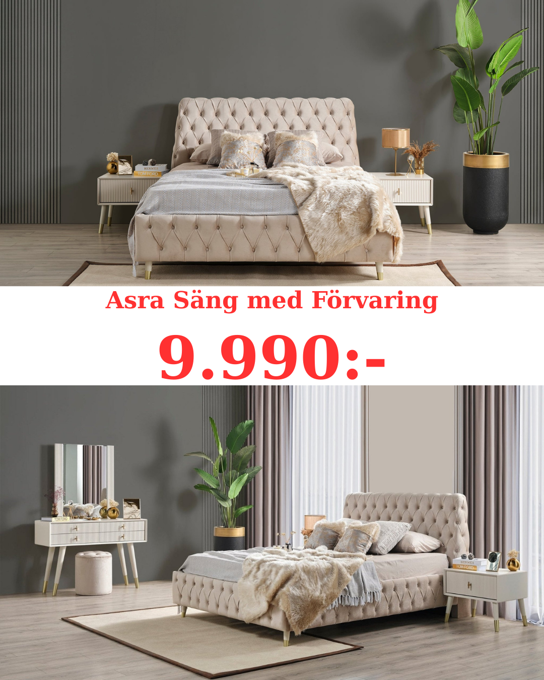 Asra Säng med Förvaring