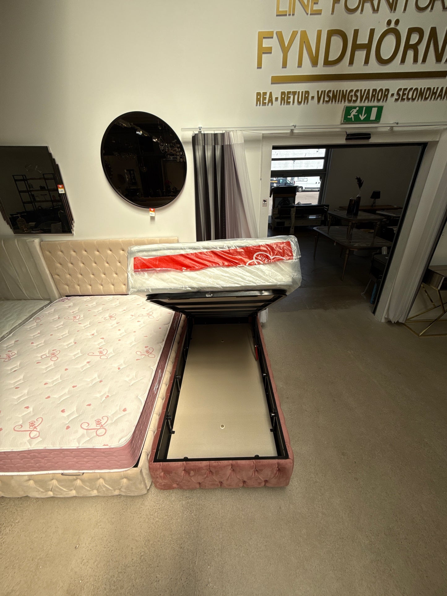 Pirlanta Säng med Förvaring Rosa - 90x200 cm