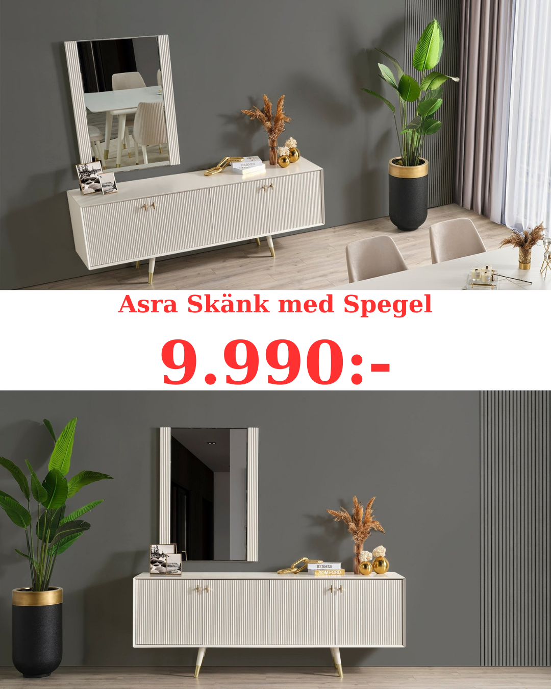 Asra Skänk med Spegel