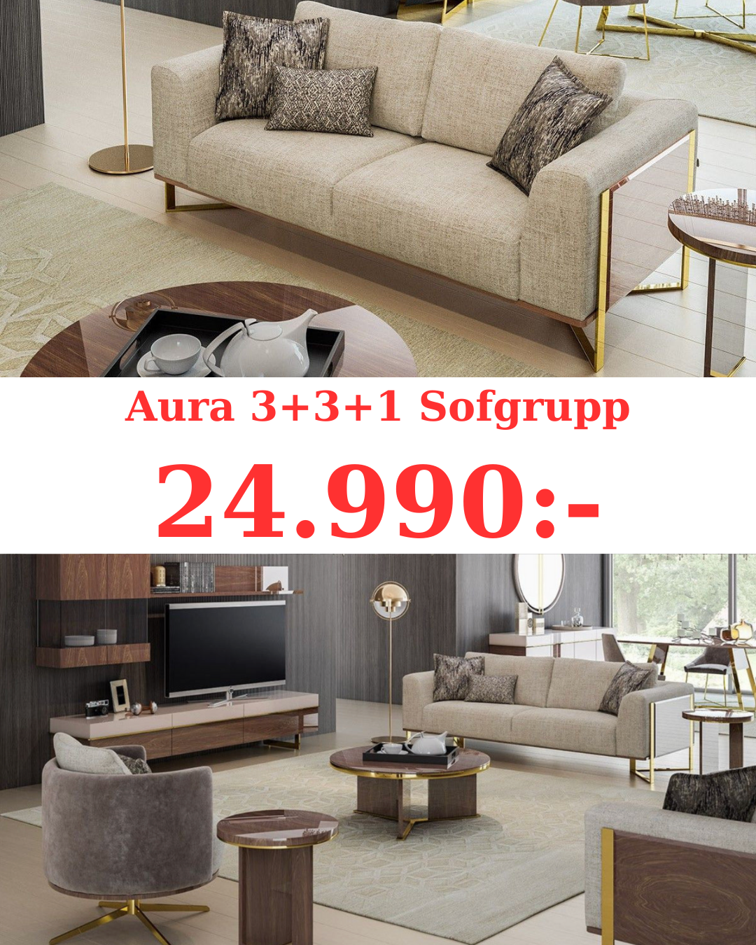 Aura 3+3+1 Soffgrupp