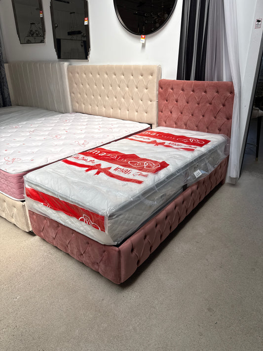 Pirlanta Säng med Förvaring Rosa - 90x200 cm