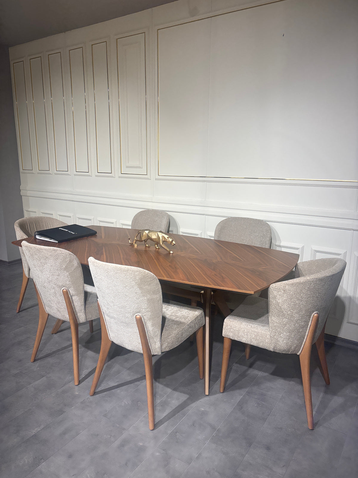 Nills Viera Matgrupp - Matbord med 6 St Stolar