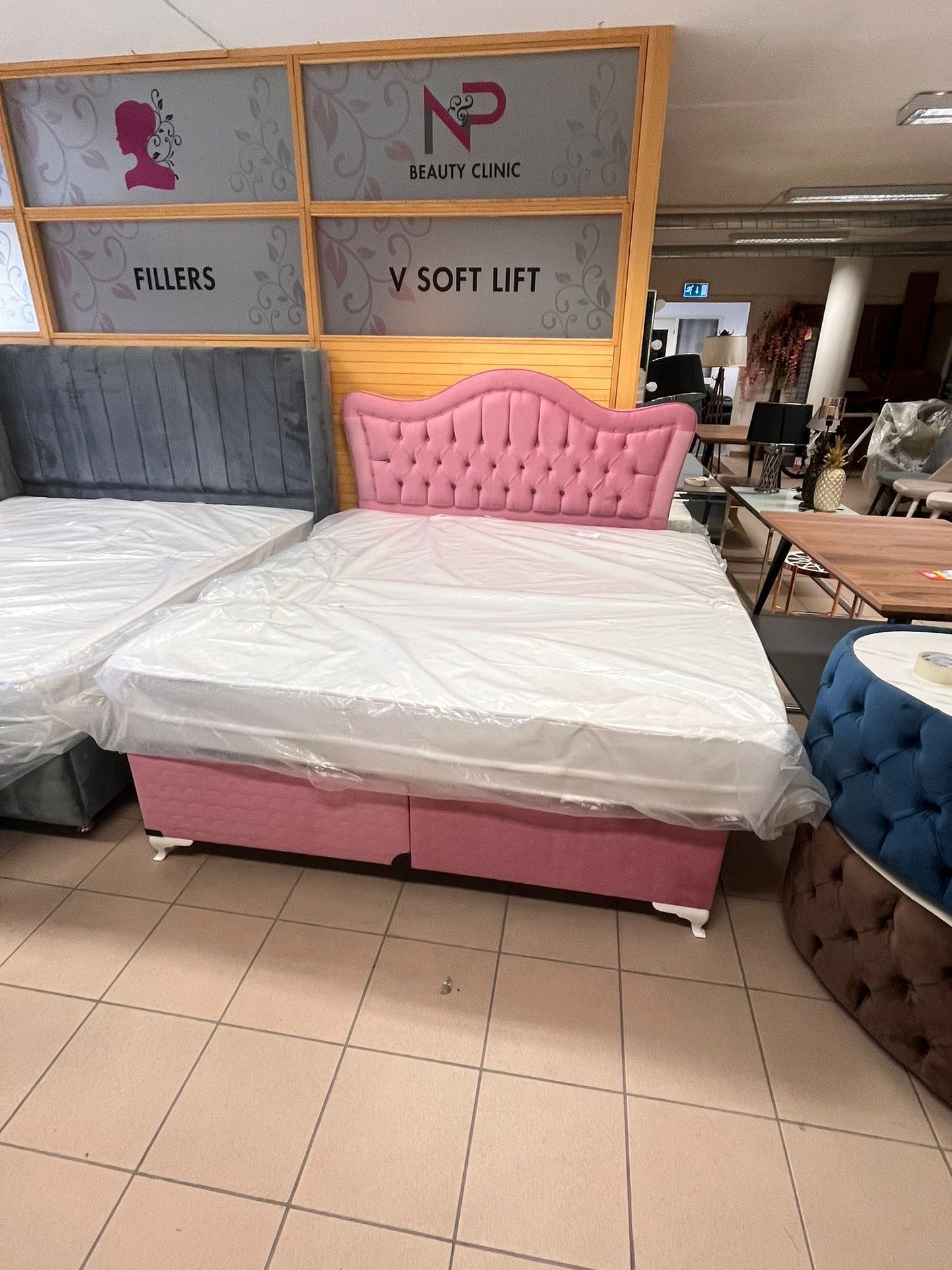 Imaj Love Säng med Madrass Rosa - 160x200 cm