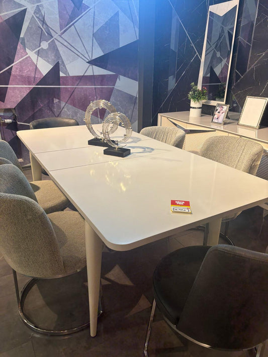 Albimo Gloria Matgrupp - Matbord med 4 St Favor Stolar