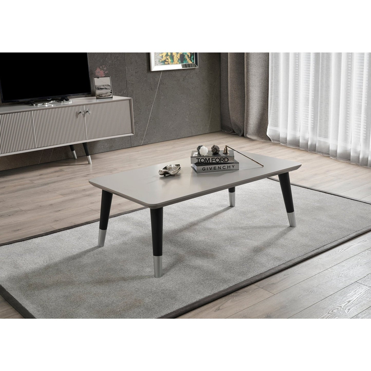 Pirlanta TV Stand with Elkamin+Coffee Table