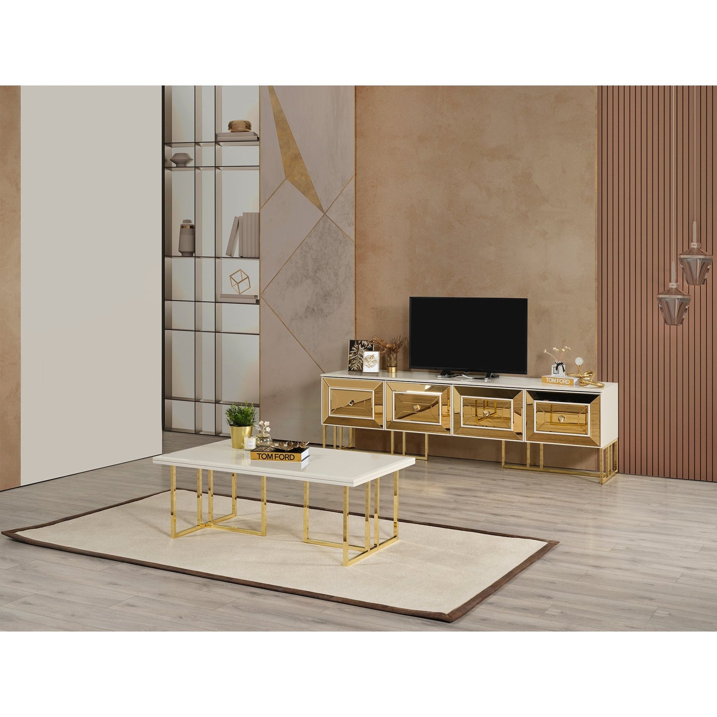 Gold Soffbord - LINE Furniture Group
