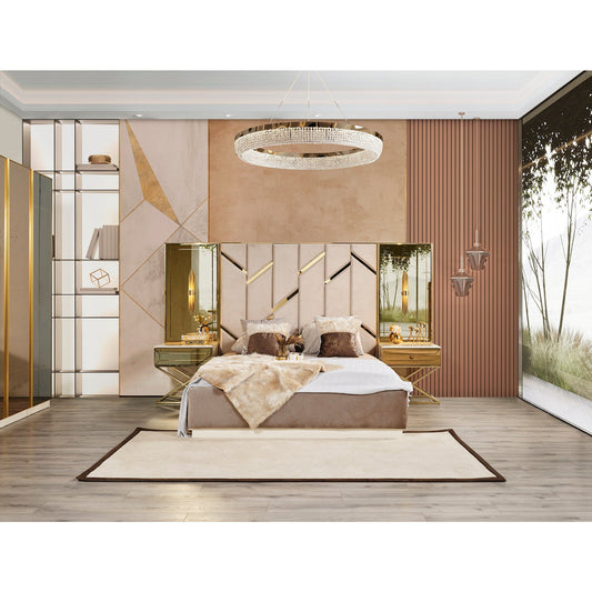 Gold Säng med Förvaring - LINE Furniture Group