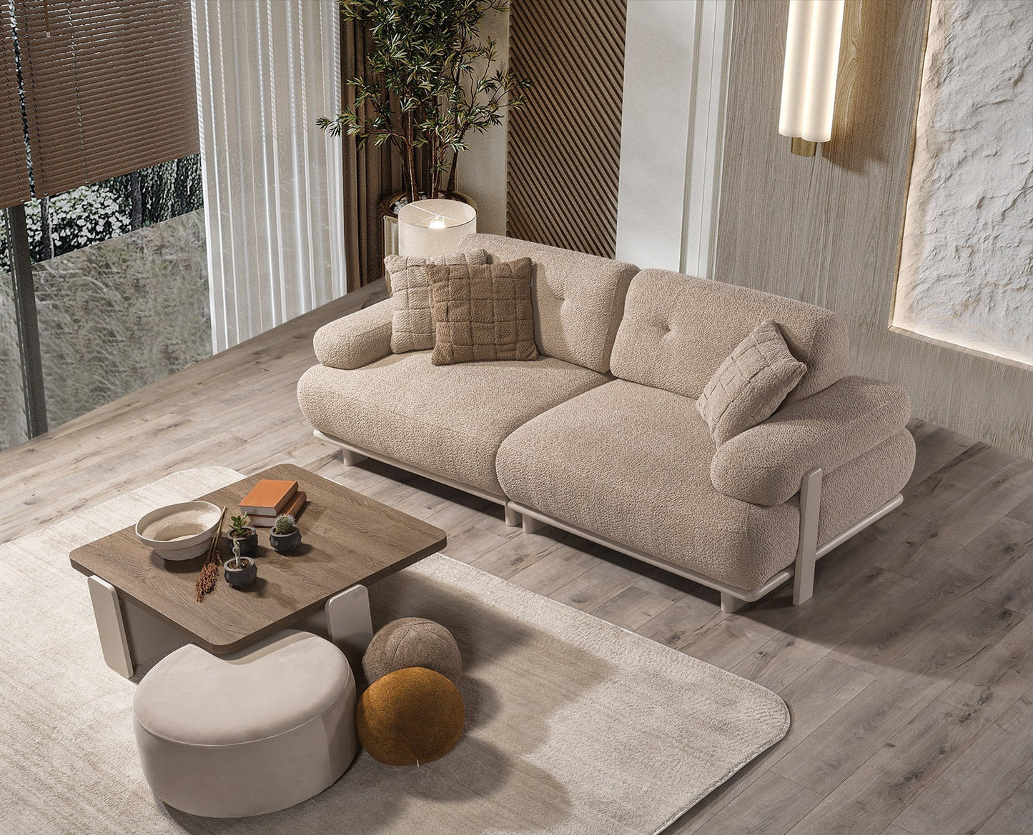 Panda 3-Sits Bäddsoffa