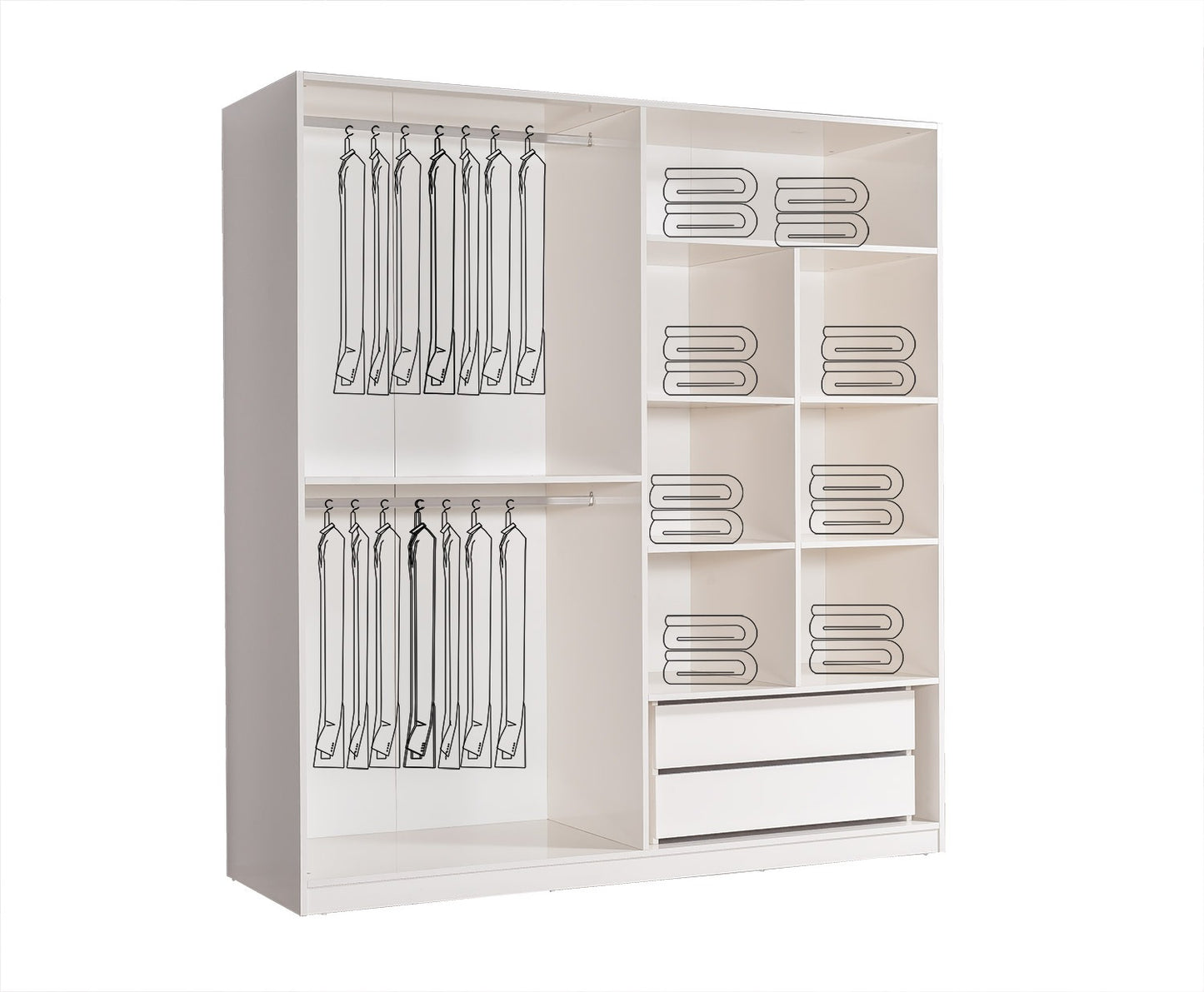 Savana Wardrobe 4-Dörr