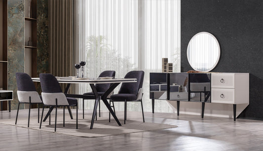 Savana Matgrupp - Dining Table with 6 Chairs
