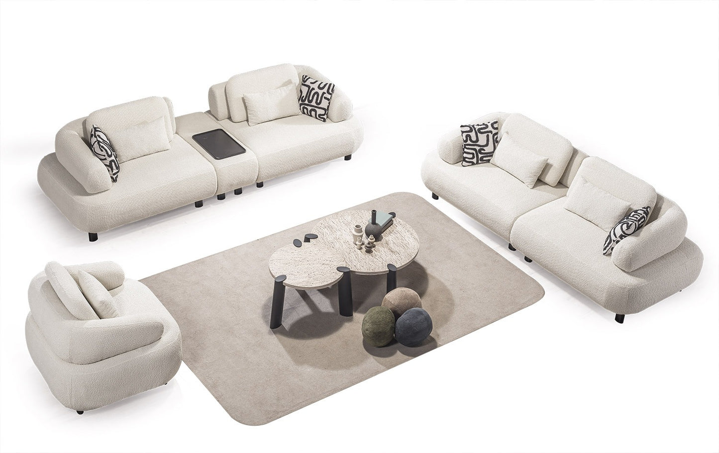 Barcelona-D 3-Sits Bäddsoffa