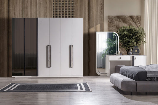 Barcelona Garderob 6-Dörr