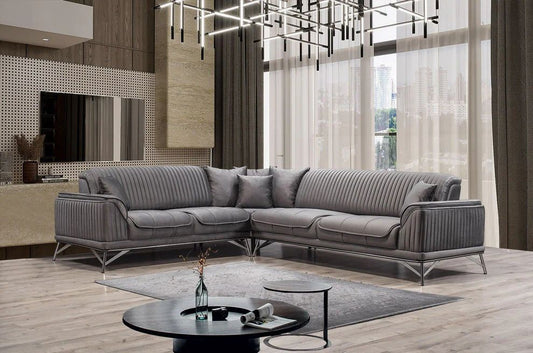 8️⃣ Paris HemPaket (Hörnsoffa – TV-bänk – Soffbord – Säng med förvaring)