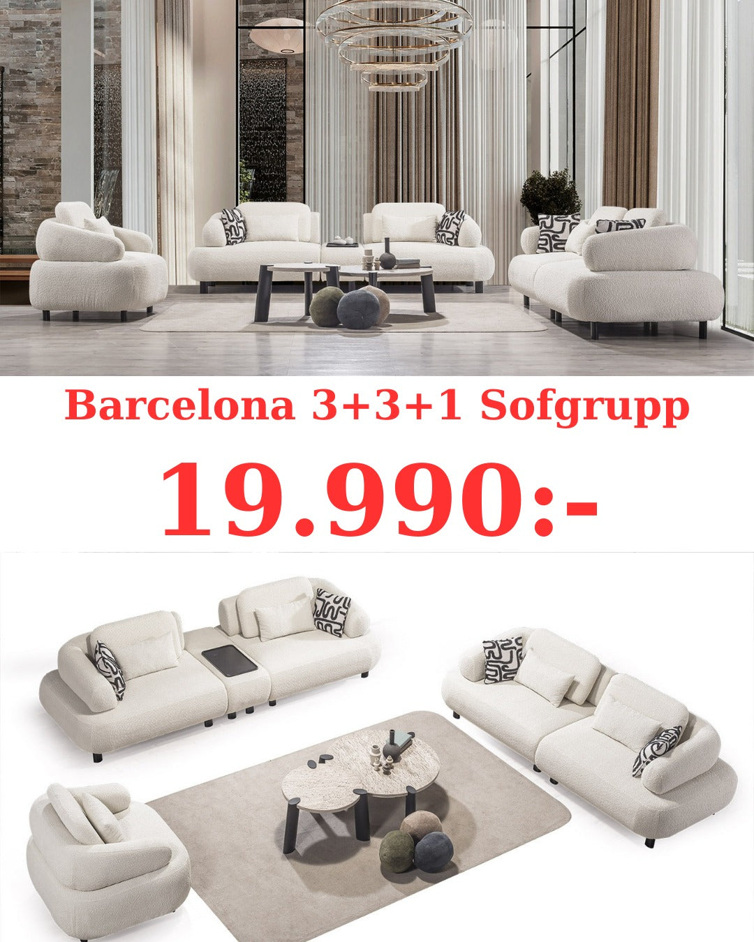 Barcelona 3+3+1 Soffgrupp