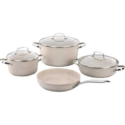 GRANITA KORKMAZ GRANITE 7 PIECE COOKWARE A1272 - LINE Furniture Group
