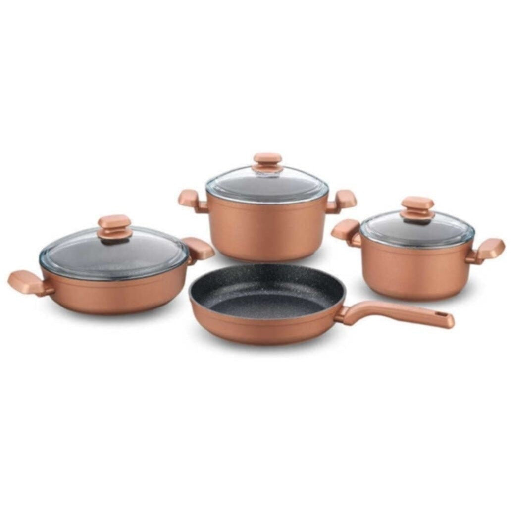 HELENA KORKMAZ GRANITE 7 PIECE COOKWARE A1350 - LINE Furniture Group