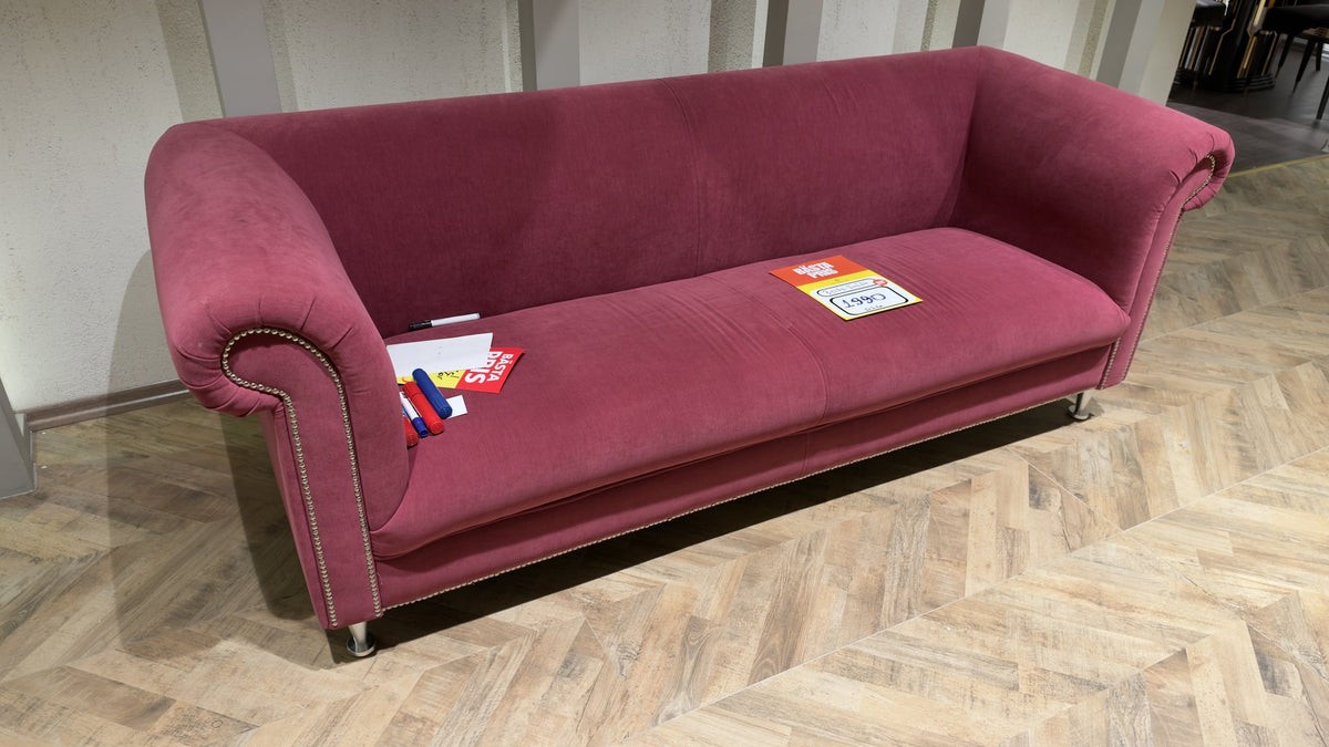 Röda 3-sits soffa – visningsexemplar, bild 1