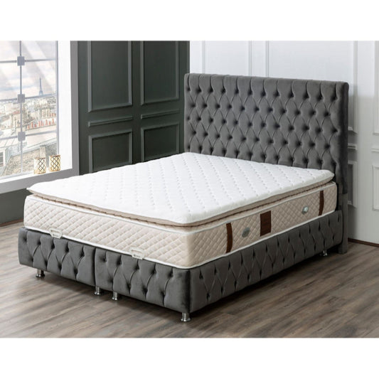 Pirlanta Säng-Huvudgavel-Madrass-Förvaring - LINE Furniture Group