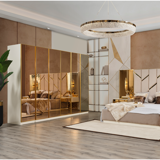 Gold Garderob - LINE Furniture Group