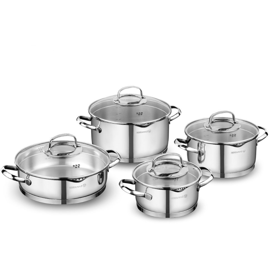 Korkmaz Steama 8 Delar Cookware A1999 - LINE Furniture Group
