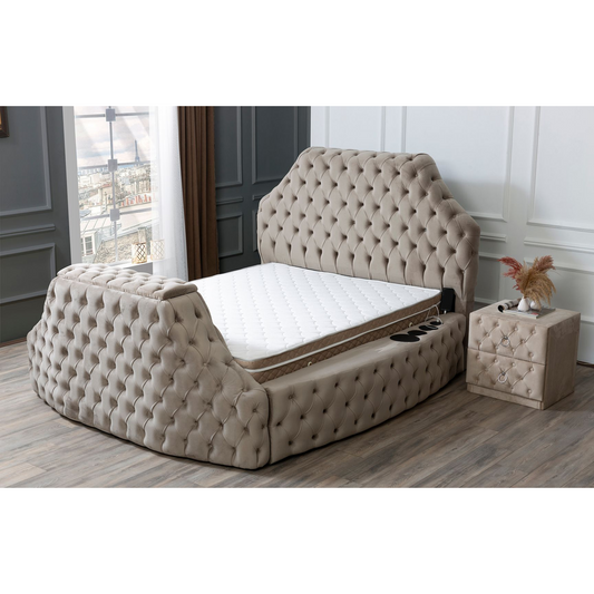 Lavenza Säng-Huvudgavel-Madrass-Tv Lift - LINE Furniture Group