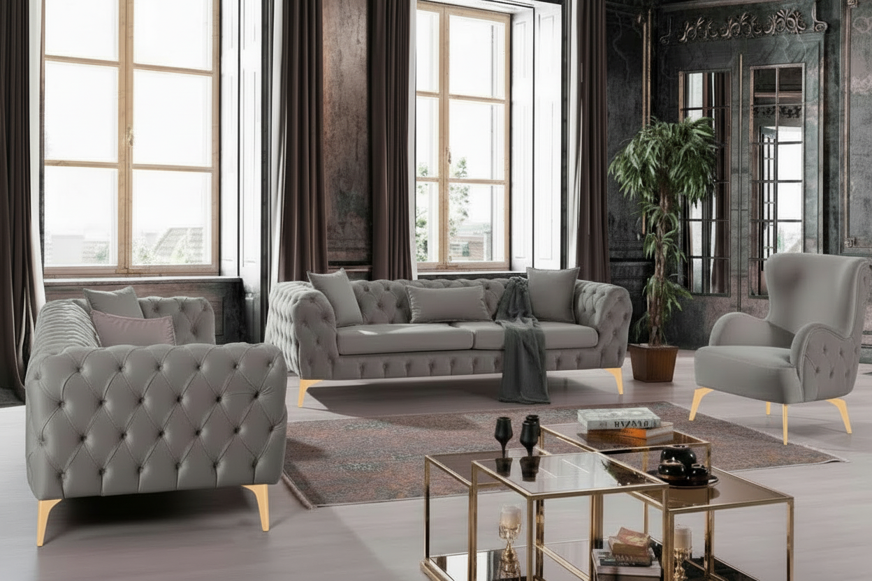 💥Magnum 3+3+1 Sofa Set ⏳Specialerbjudande | Endast 8 kvar