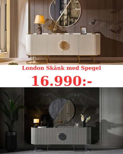 London Skänk med Spegel