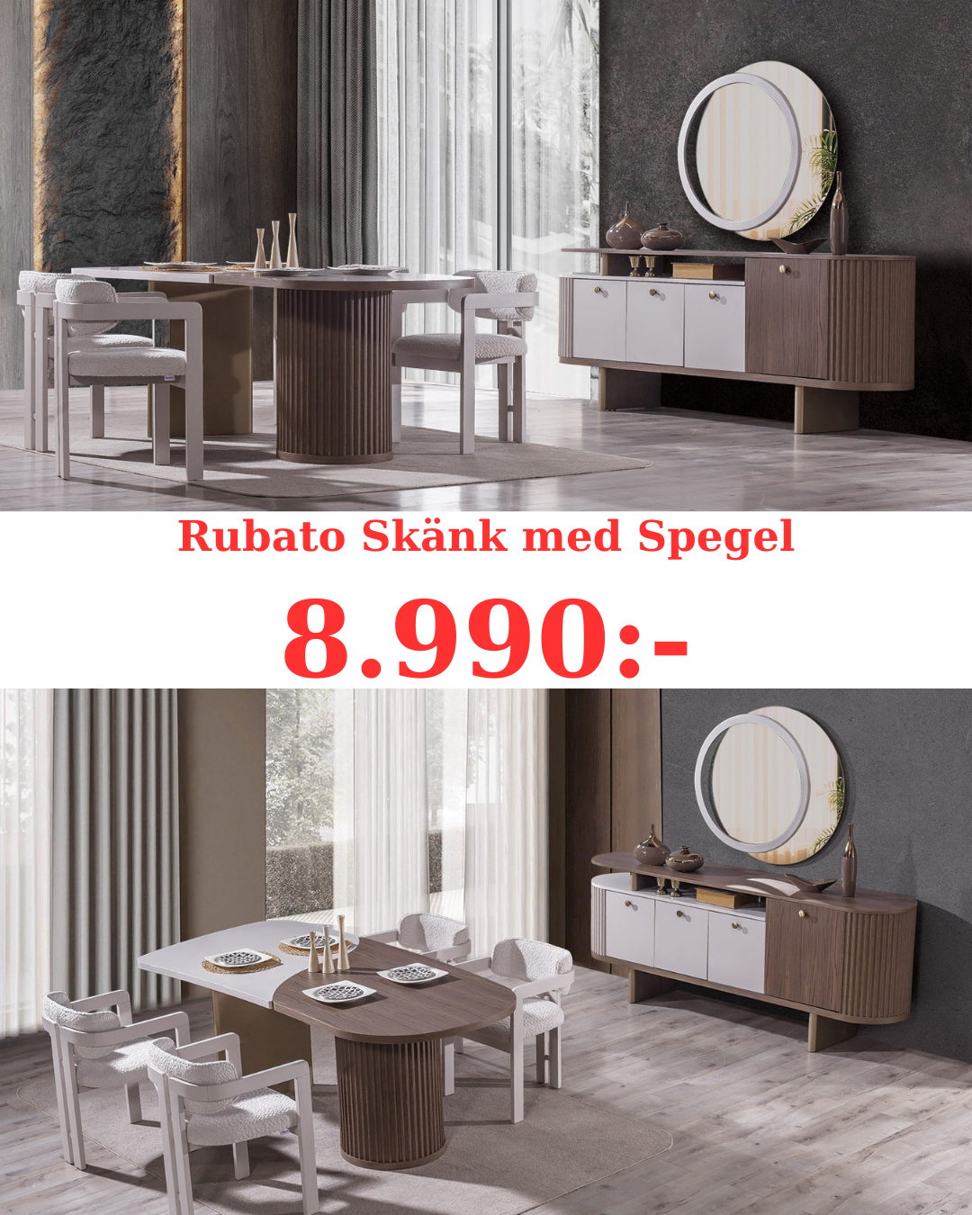 Rubato Skänk med Spegler