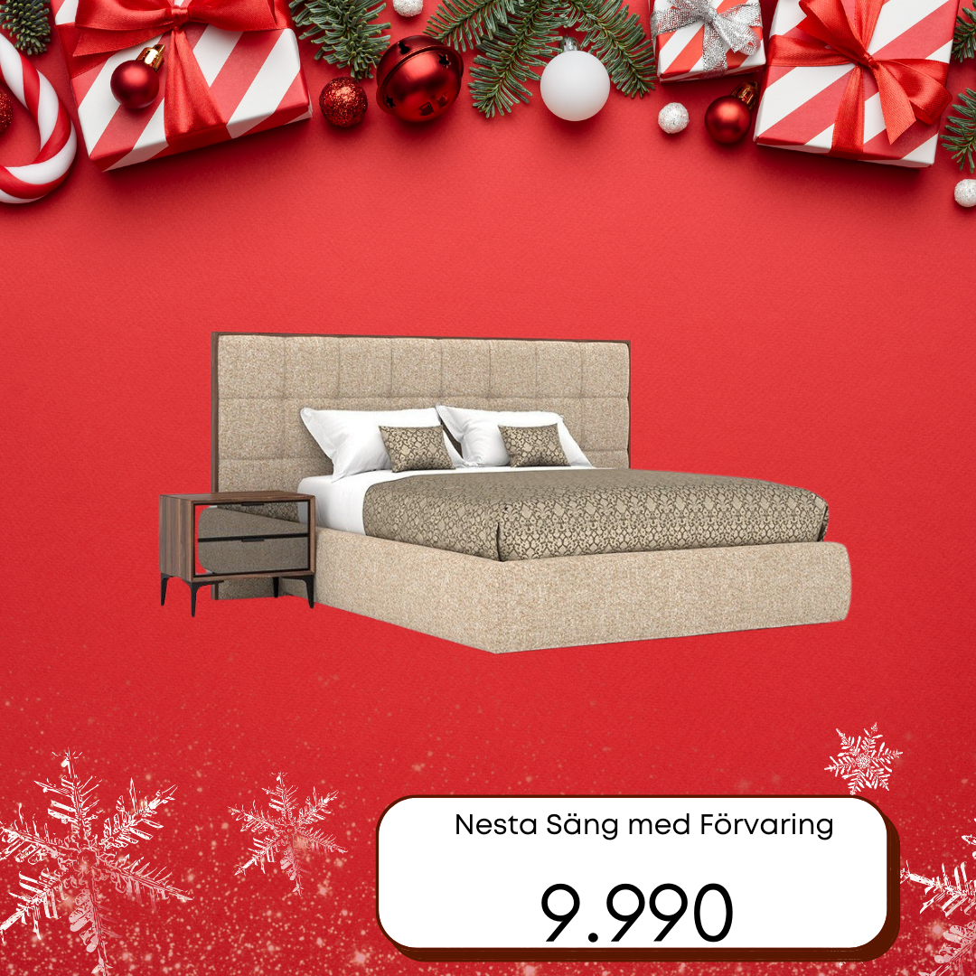 Nesta Säng med Förvaring - (160 cm eller 180 cm)