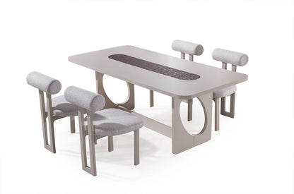 AVVA Matgrupp (Matbord + 6 Stolar)