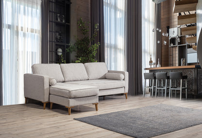 WOW-B Relax Hörnsoffa med Bäddfunktion & Förvaring