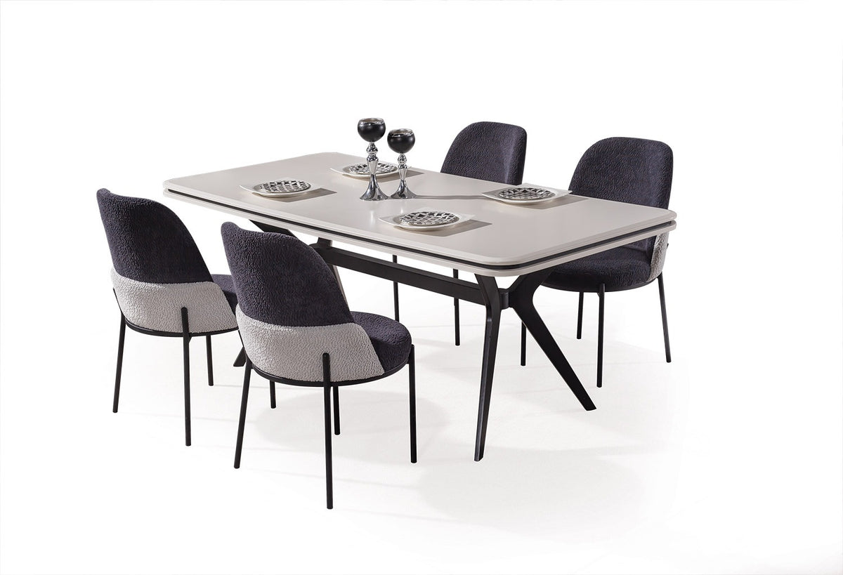 SAVANA-B Matgrupp (Matbord + 6 Stolar)