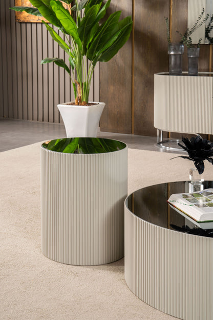 London TV Stand Elkamin + Coffee Table