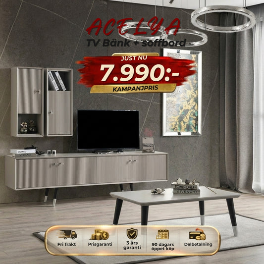 Acelya TV-Bänk+Soffbord