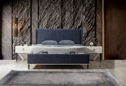 SAVANA Sovrumsset (Säng + 2 Sängbord + Sminkbord + Garderob)