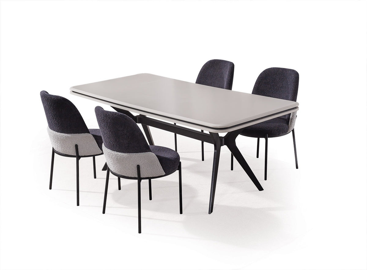 SAVANA-B Matgrupp (Matbord + 6 Stolar)