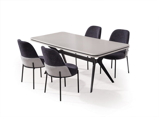 SAVANA-B Matgrupp (Matbord + 6 Stolar)