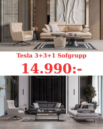Tesla 3+3+1 Soffgrupp