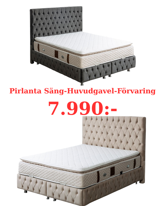 Pirlanta Säng-Huvudgavel-Förvaring