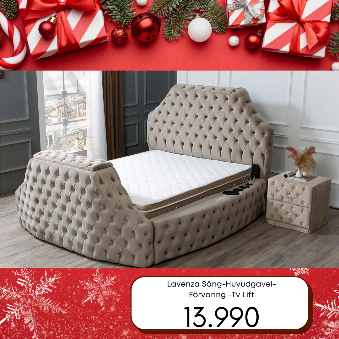 Lavenza Säng-Huvudgavel-Förvaring-Tv Lift