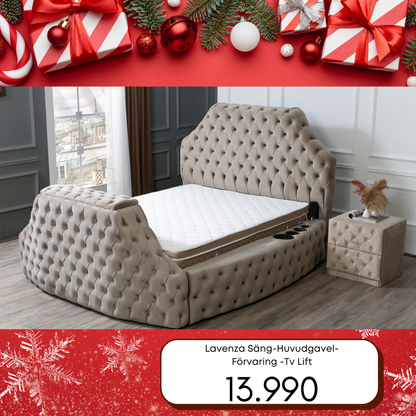 Lavenza Säng-Huvudgavel-Förvaring-Tv Lift