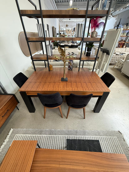 Rita Vardagsrumsset - Matbord med 4 st Stolar, Soffbord, Tv Bänk