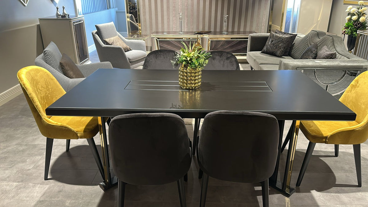 Ewos Arcadia Matgrupp - Matbord med 6 St Stolar