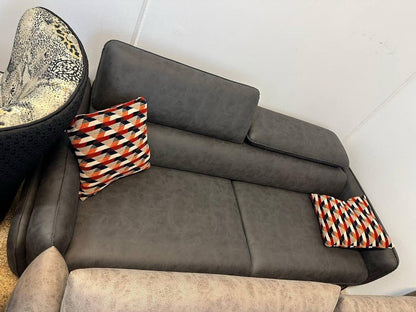 Nills Bolera 3 Sits Soffa - Mörkgrå Nubuckläder