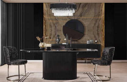 London Matbord med Ross 6 Stolar