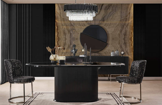 London Matbord med Ross 6 Stolar