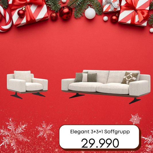 Elegant 3+3+1 Soffgrupp