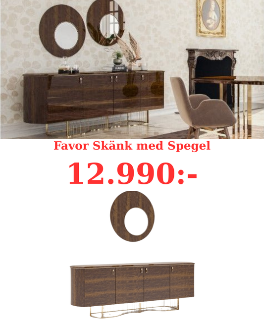 Favor Skänk med 1st Spegel