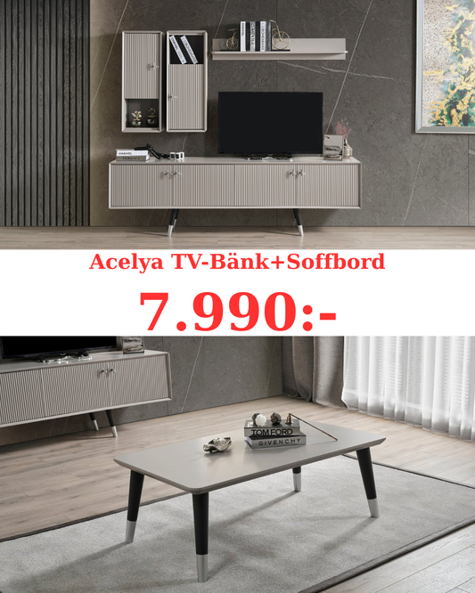 Acelya TV-Bänk+Soffbord