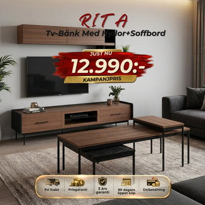 Rita Tv-Bänk+Coffee Table